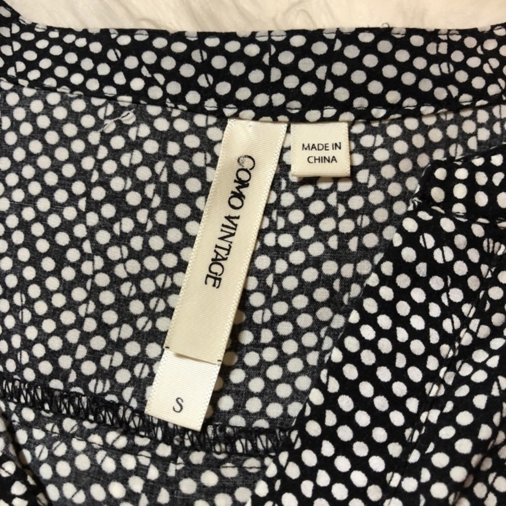 Nwot Como Classic Basic Polka Dot Pattern Tunic S - image 3